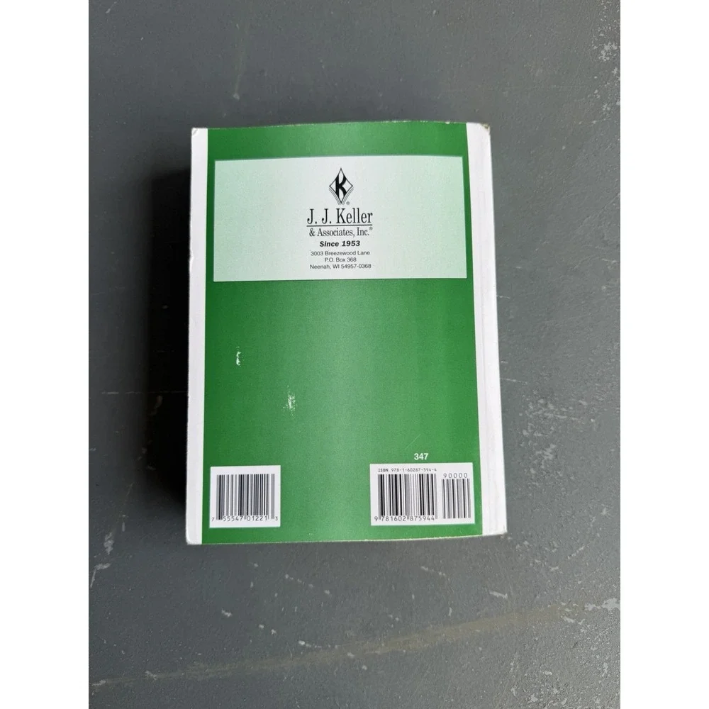 J.J. Keller Federal Motor Carrier Safety Regulations Pocketbook Green Book 1993